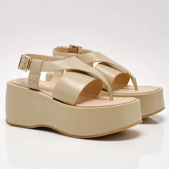 🎉LAST CHANCE🎉 FREE PEOPLE Holt Flatform Sandals / Silt - Picture 12 of 14